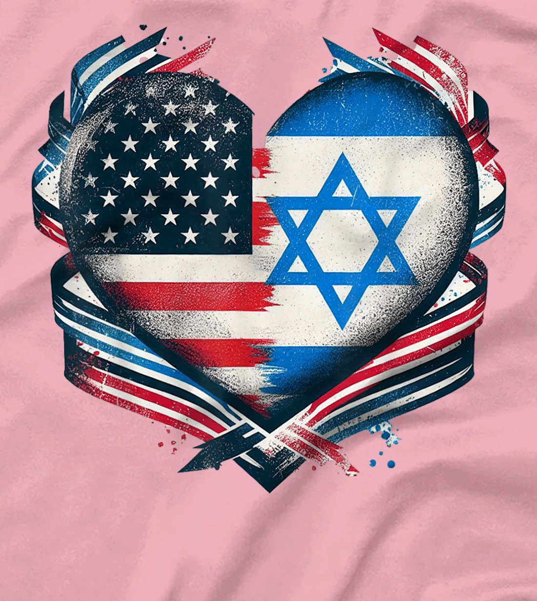 USA Israel Heart - Dual Citizenship T-Shirt