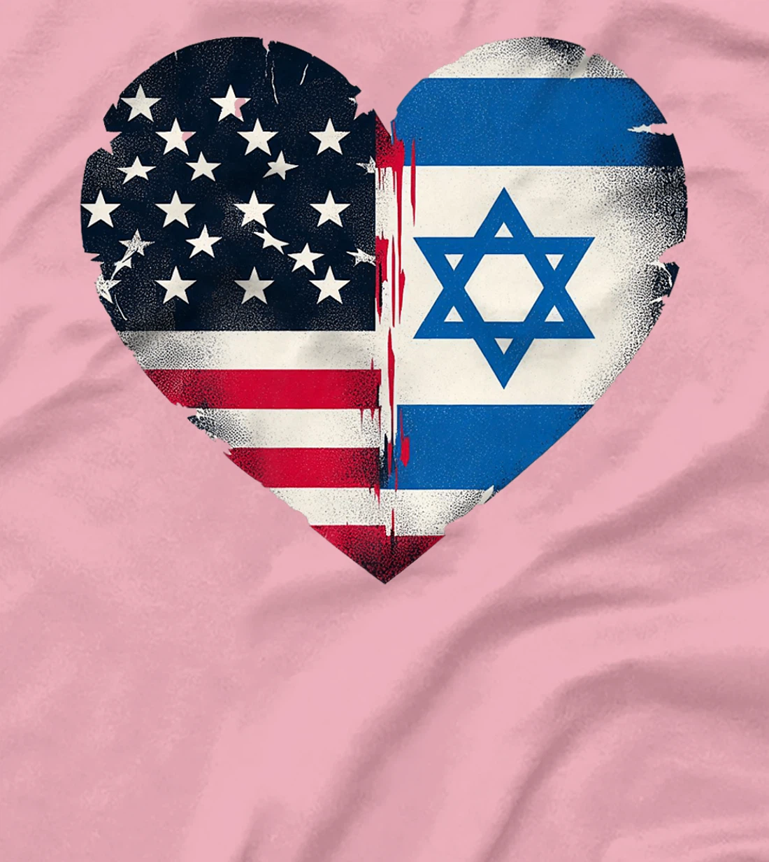USA Israel Heart - Dual Citizenship Premium T-Shirt