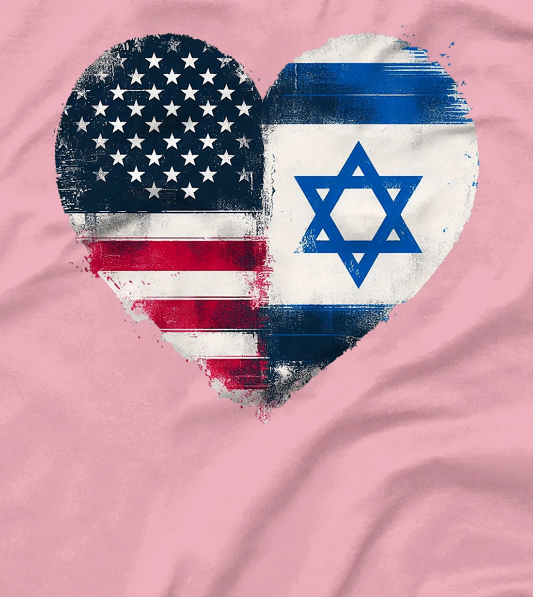 USA Israel Heart - Dual Citizenship Premium T-Shirt