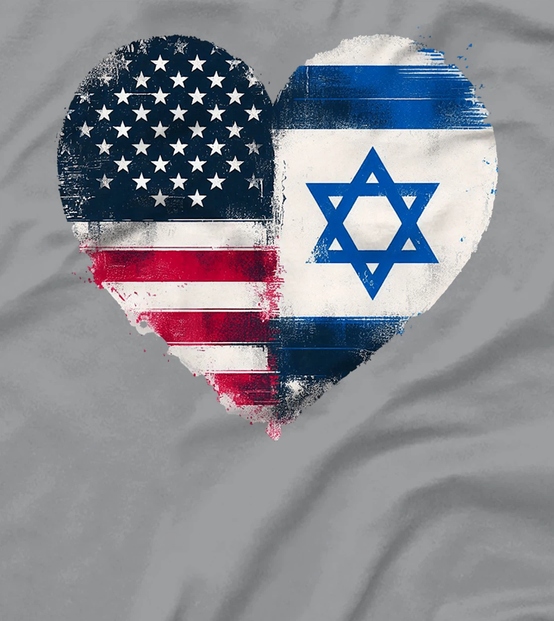 USA Israel Heart - Dual Citizenship Premium T-Shirt