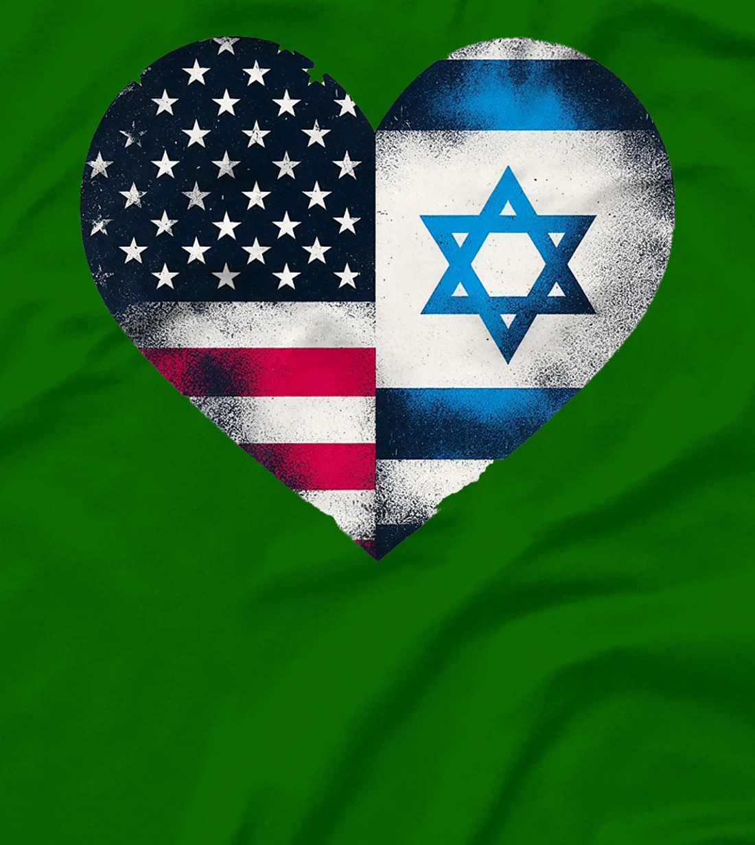 USA Israel Heart - Dual Citizenship Premium T-Shirt