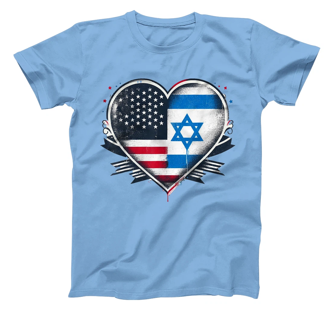 USA Israel Heart - Dual Citizenship T-Shirt
