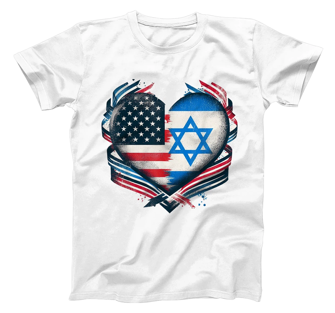 USA Israel Heart - Dual Citizenship T-Shirt