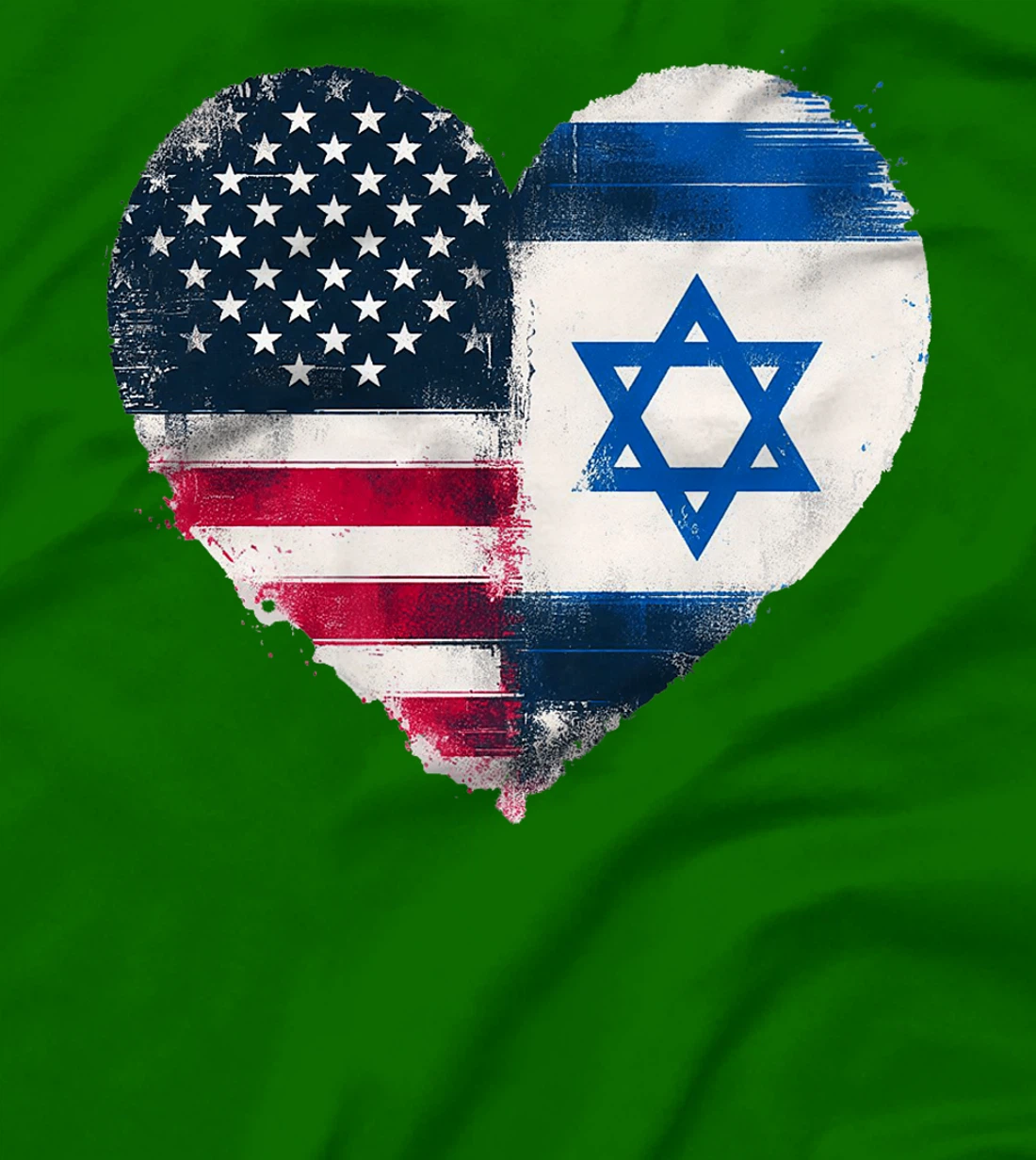 USA Israel Heart - Dual Citizenship Premium T-Shirt