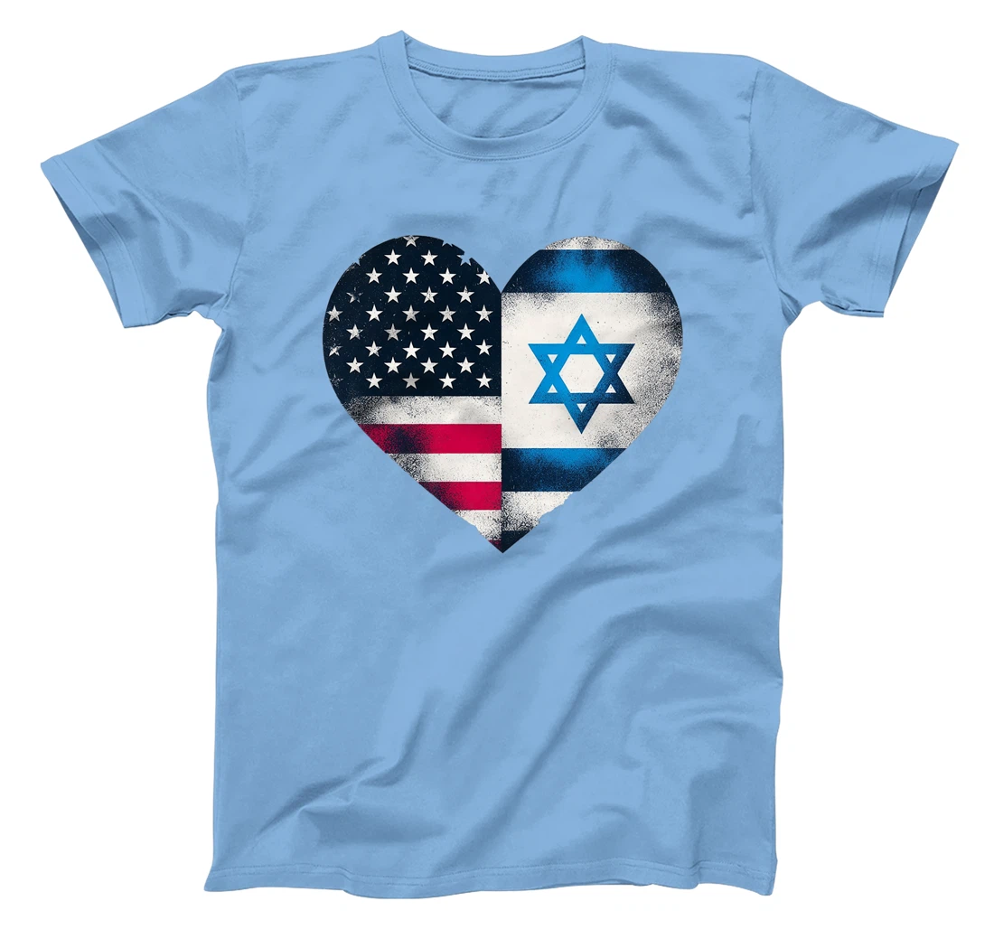 USA Israel Heart - Dual Citizenship Premium T-Shirt