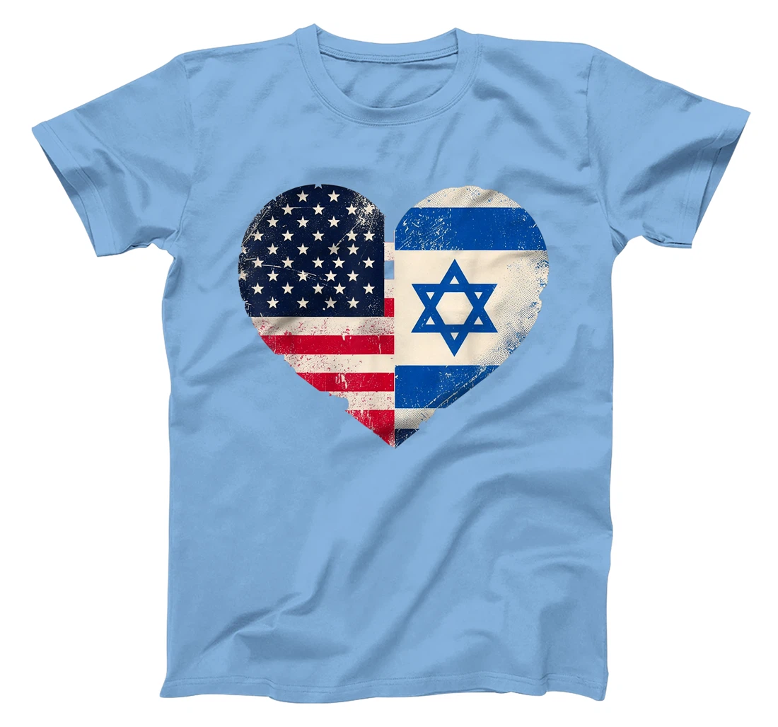 USA Israel Heart - Dual Citizenship T-Shirt