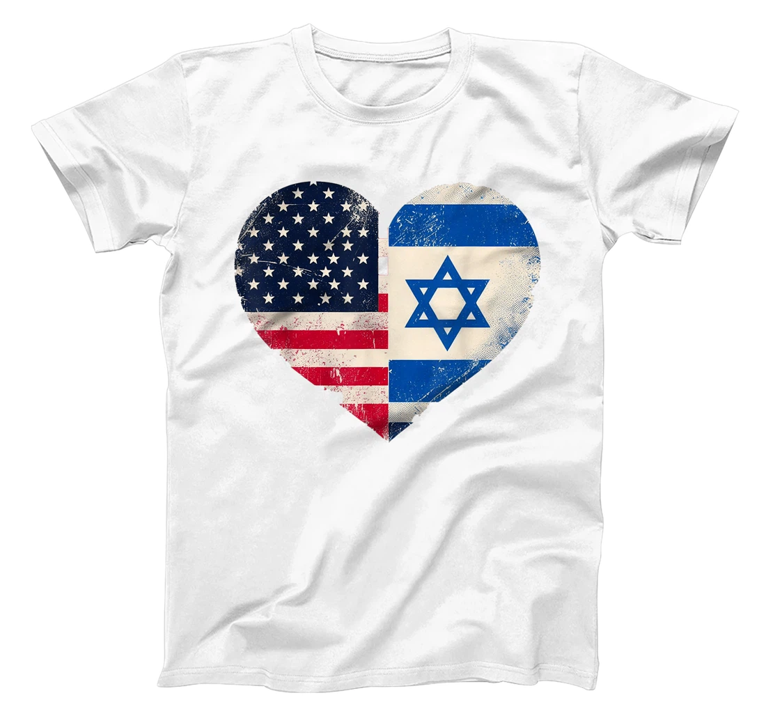 USA Israel Heart - Dual Citizenship T-Shirt