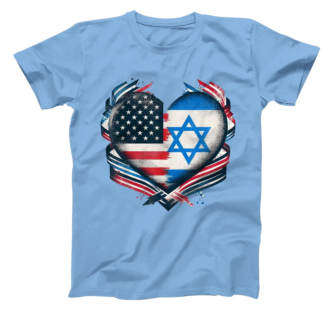USA Israel Heart - Dual Citizenship T-Shirt