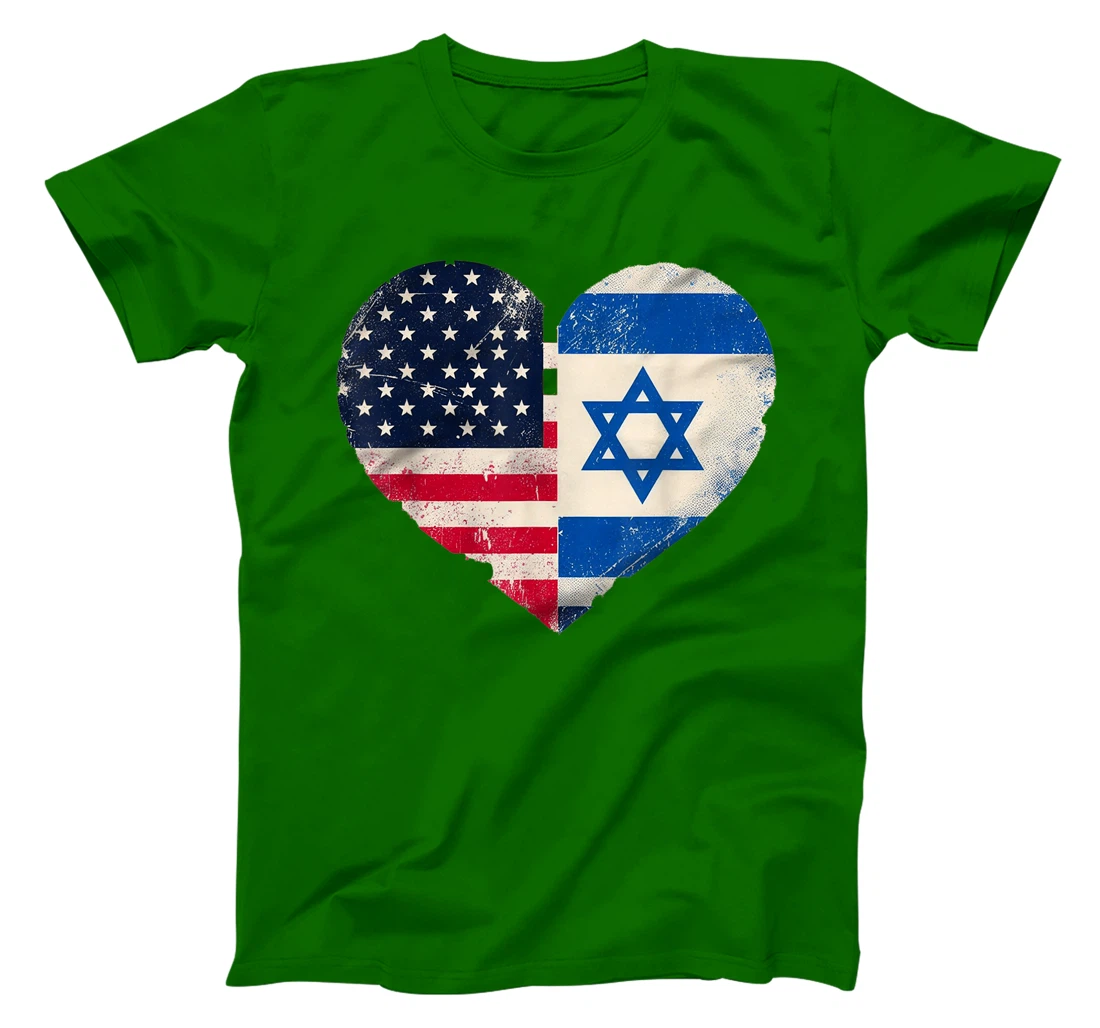 USA Israel Heart - Dual Citizenship T-Shirt