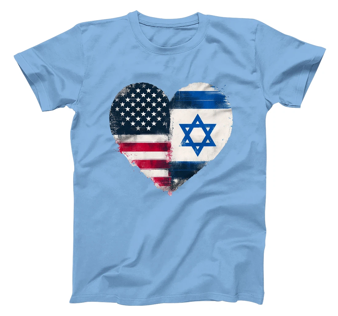 USA Israel Heart - Dual Citizenship Premium T-Shirt