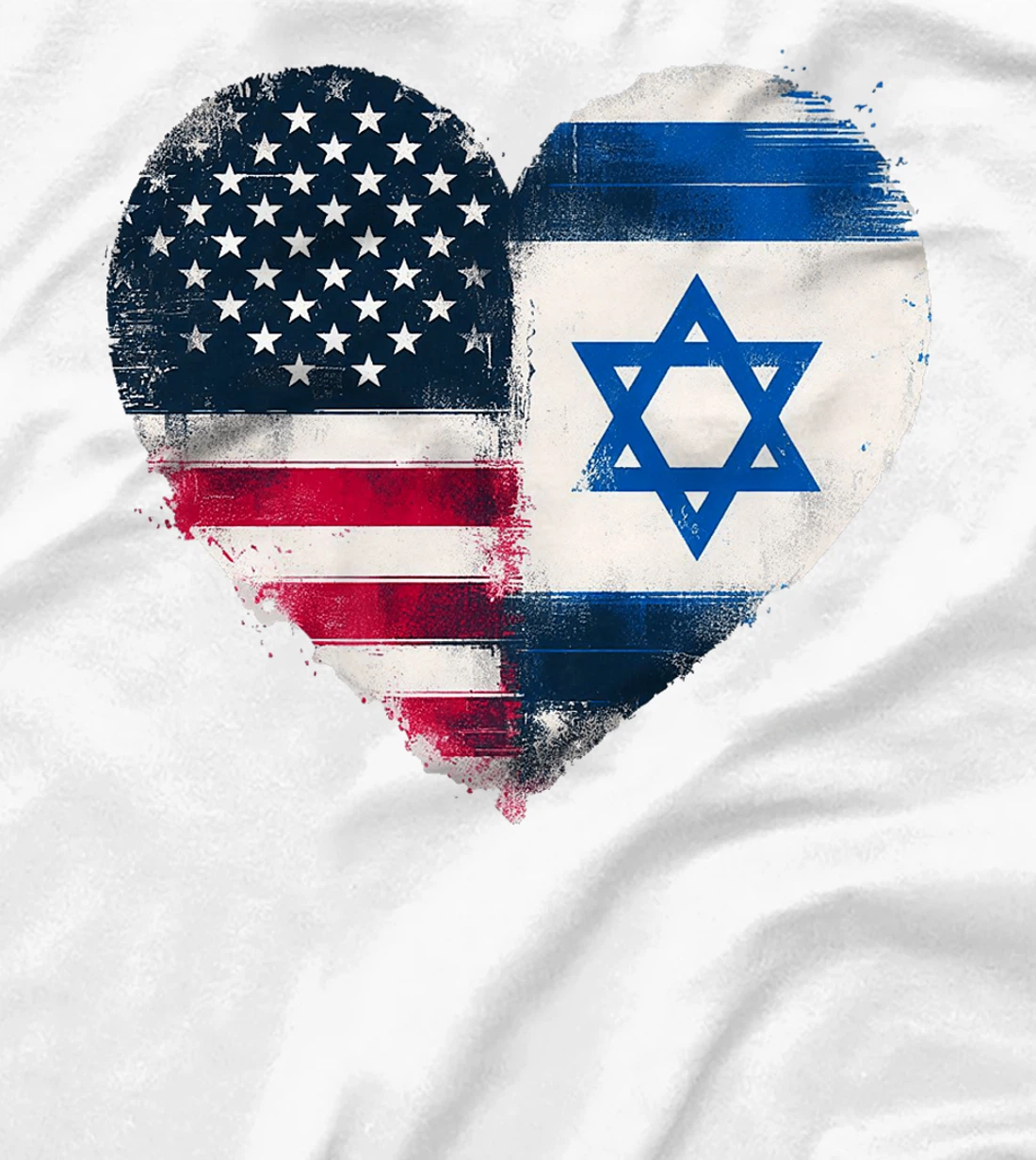 USA Israel Heart - Dual Citizenship Premium T-Shirt