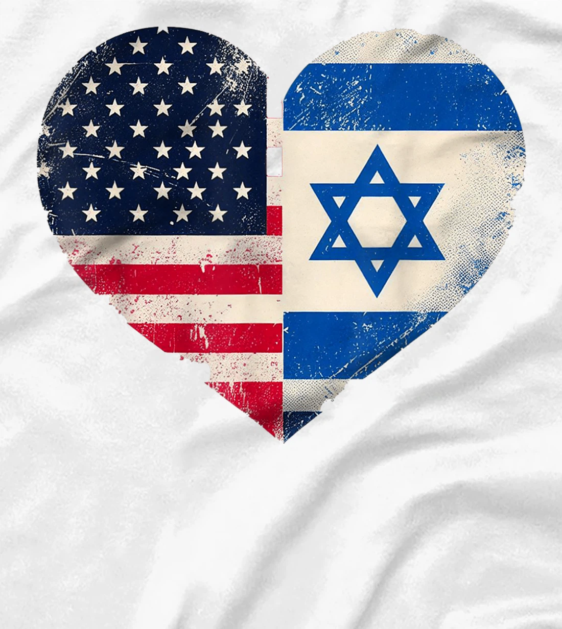 USA Israel Heart - Dual Citizenship T-Shirt