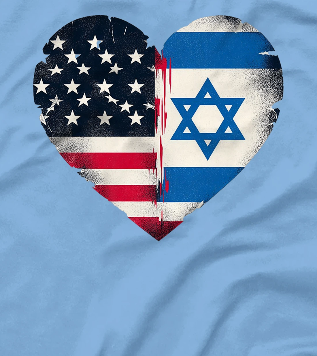 USA Israel Heart - Dual Citizenship Premium T-Shirt