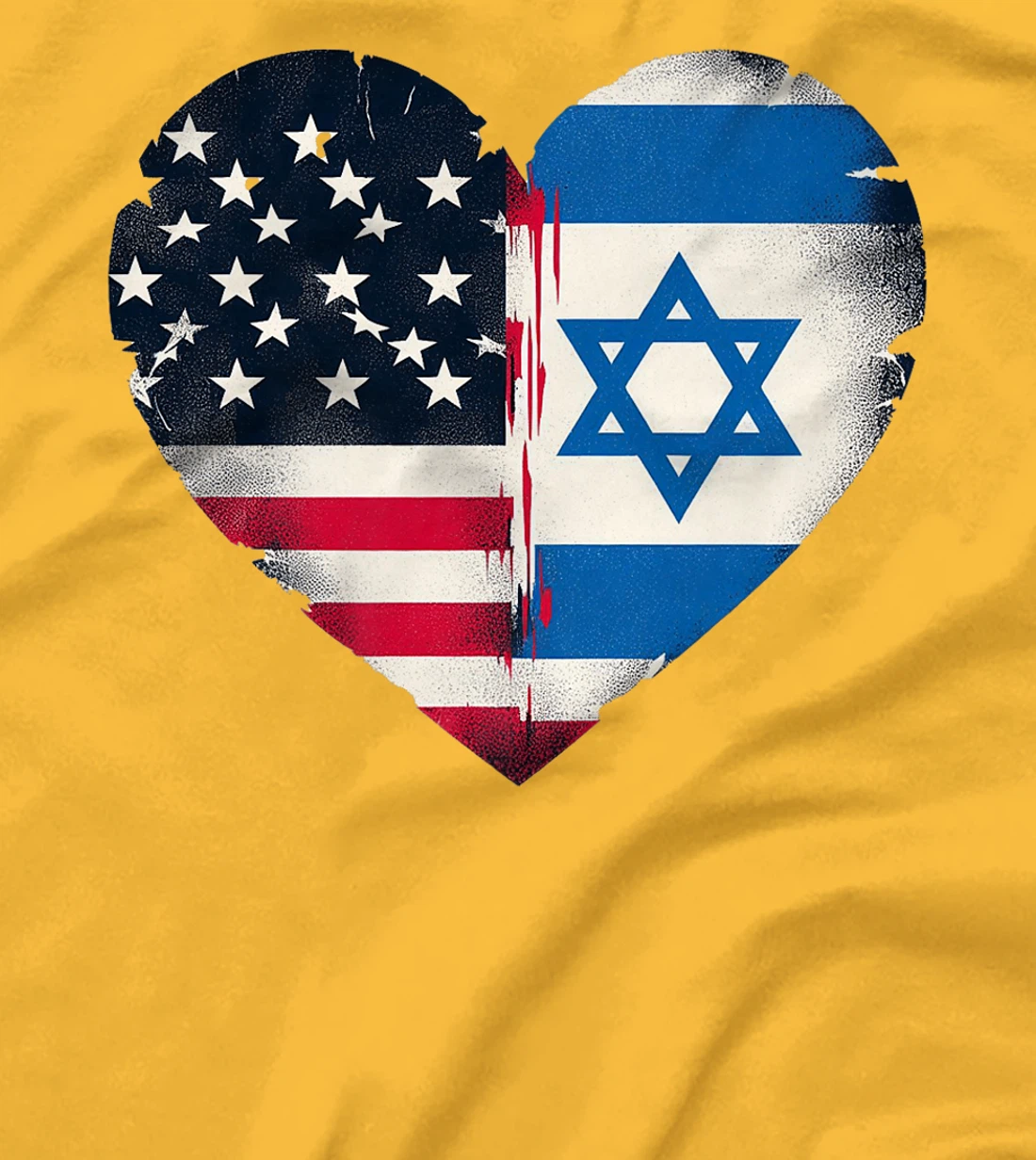 USA Israel Heart - Dual Citizenship Premium T-Shirt