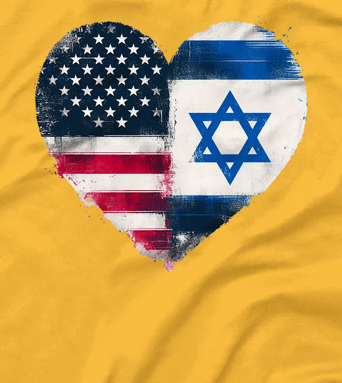 USA Israel Heart - Dual Citizenship Premium T-Shirt