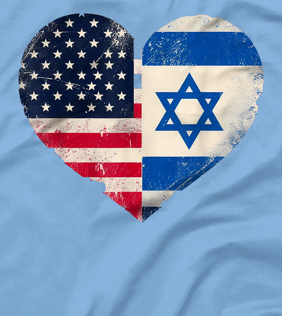 USA Israel Heart - Dual Citizenship T-Shirt
