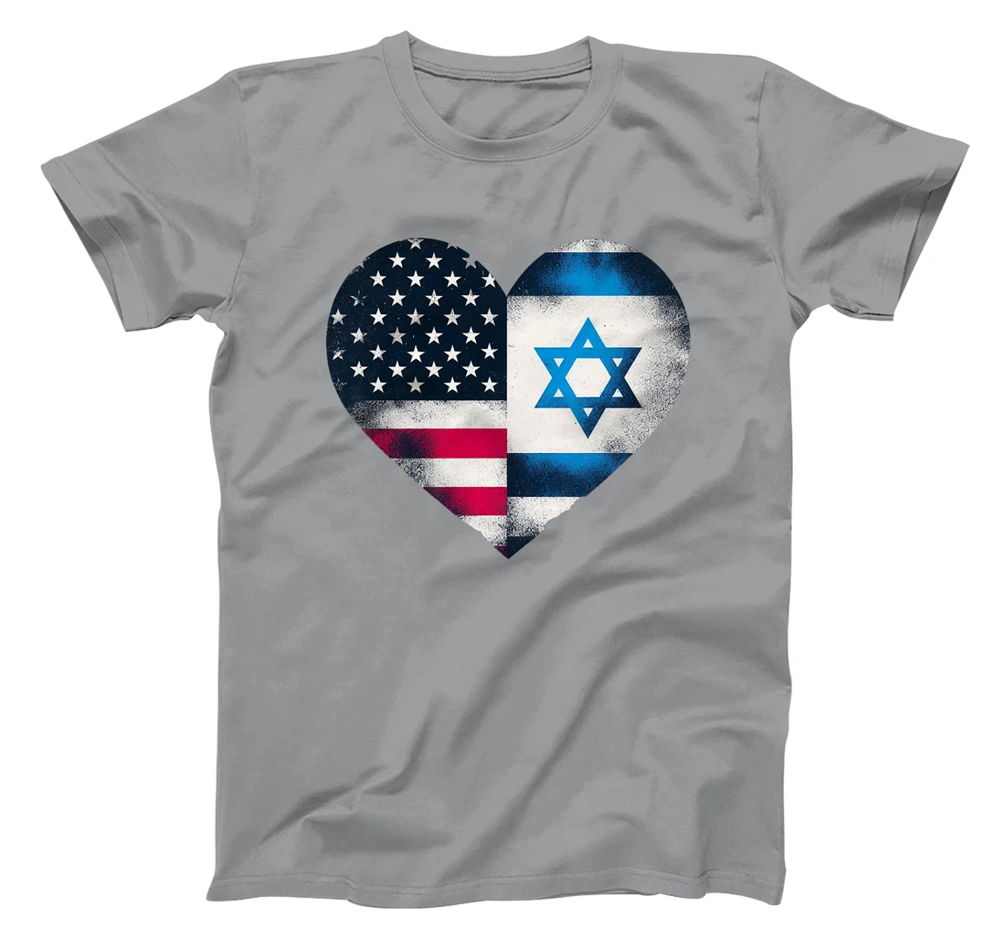 USA Israel Heart - Dual Citizenship Premium T-Shirt