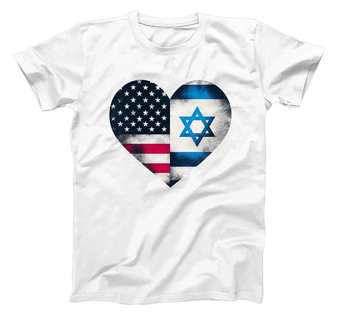USA Israel Heart - Dual Citizenship Premium T-Shirt