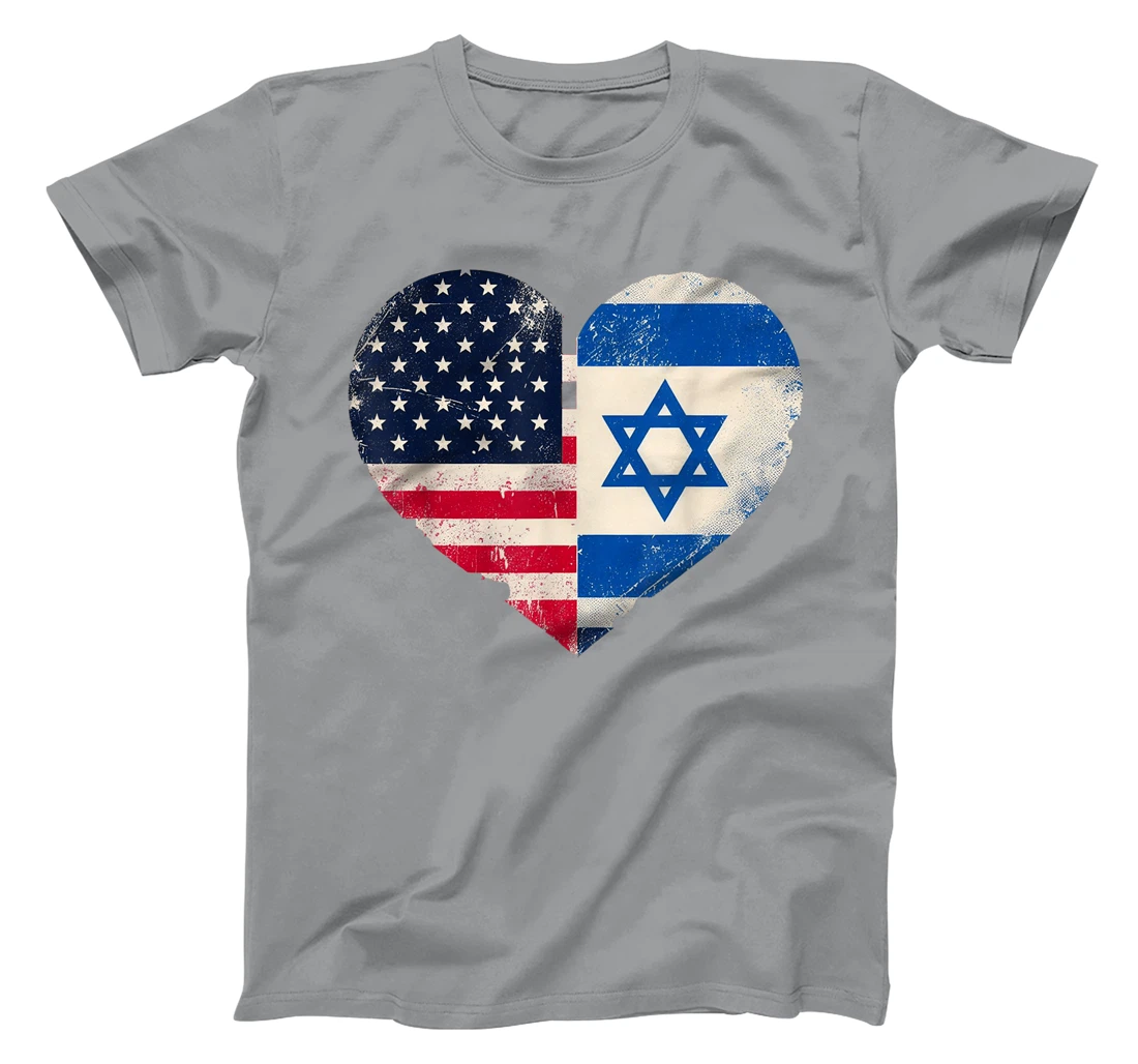 USA Israel Heart - Dual Citizenship T-Shirt