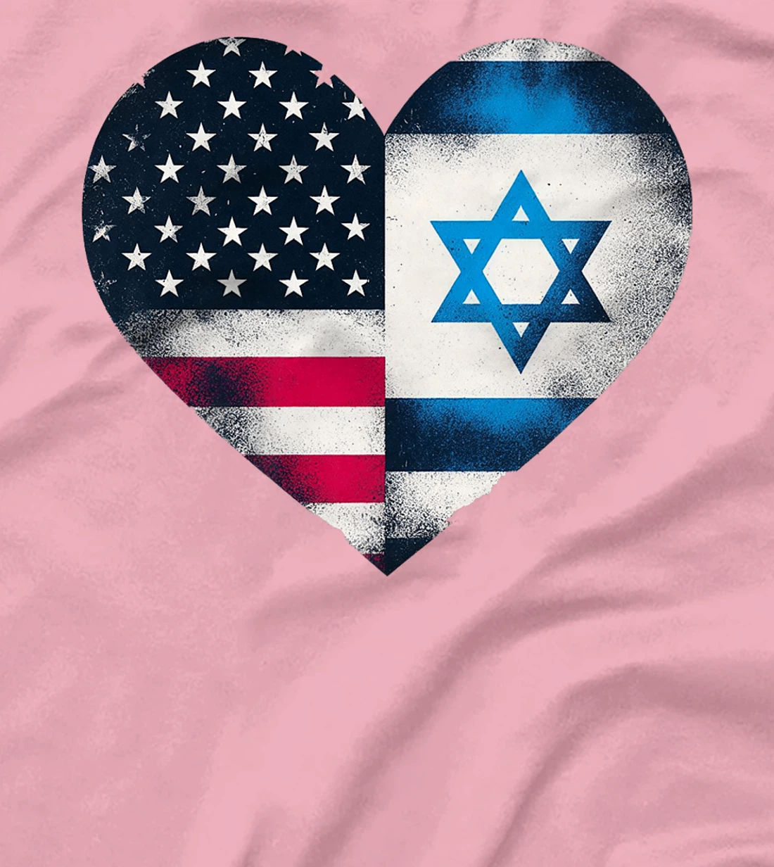 USA Israel Heart - Dual Citizenship Premium T-Shirt