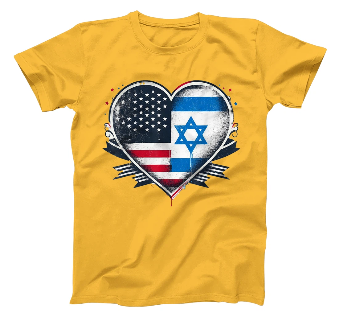 USA Israel Heart - Dual Citizenship T-Shirt