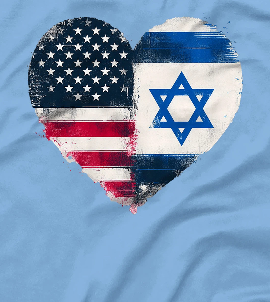 USA Israel Heart - Dual Citizenship Premium T-Shirt