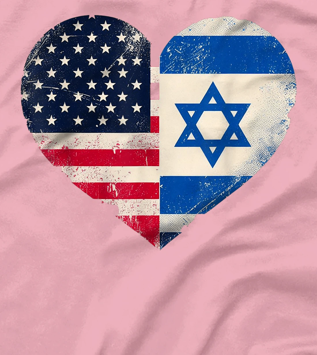 USA Israel Heart - Dual Citizenship T-Shirt