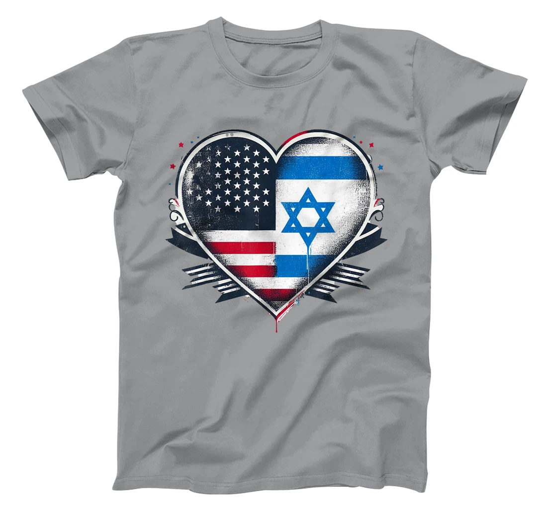 USA Israel Heart - Dual Citizenship T-Shirt