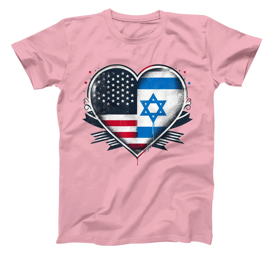 USA Israel Heart - Dual Citizenship T-Shirt
