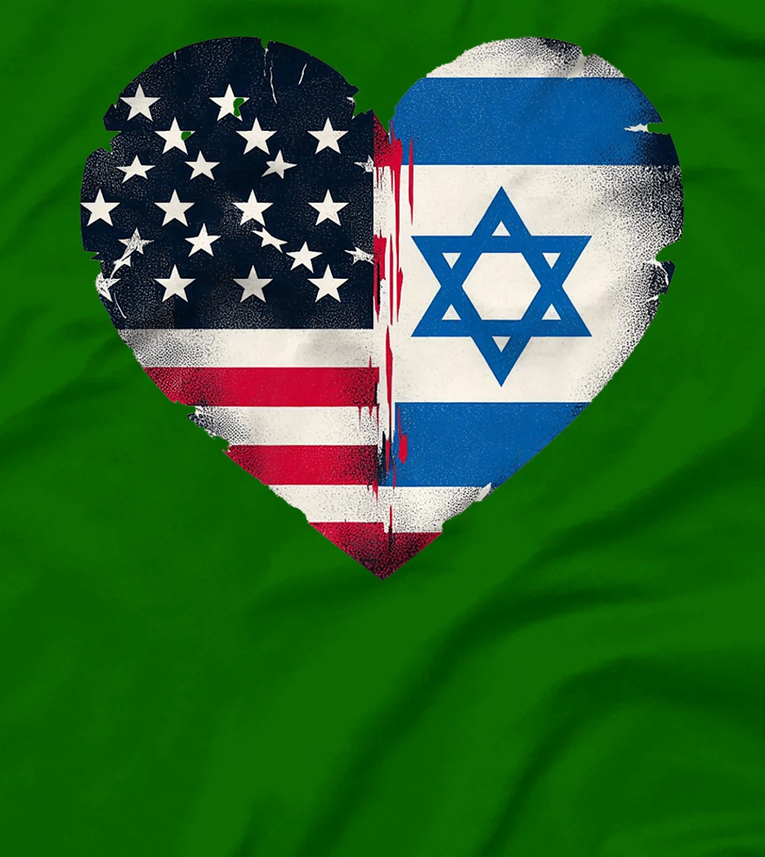 USA Israel Heart - Dual Citizenship Premium T-Shirt