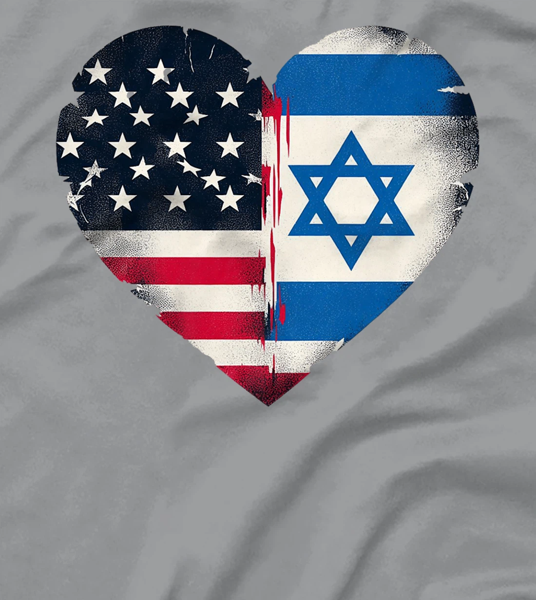 USA Israel Heart - Dual Citizenship Premium T-Shirt