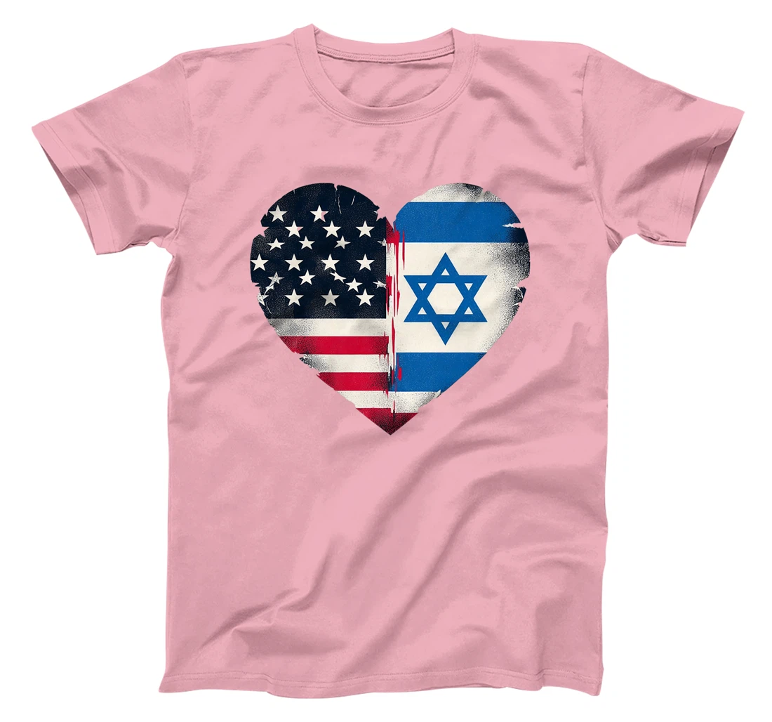 USA Israel Heart - Dual Citizenship Premium T-Shirt