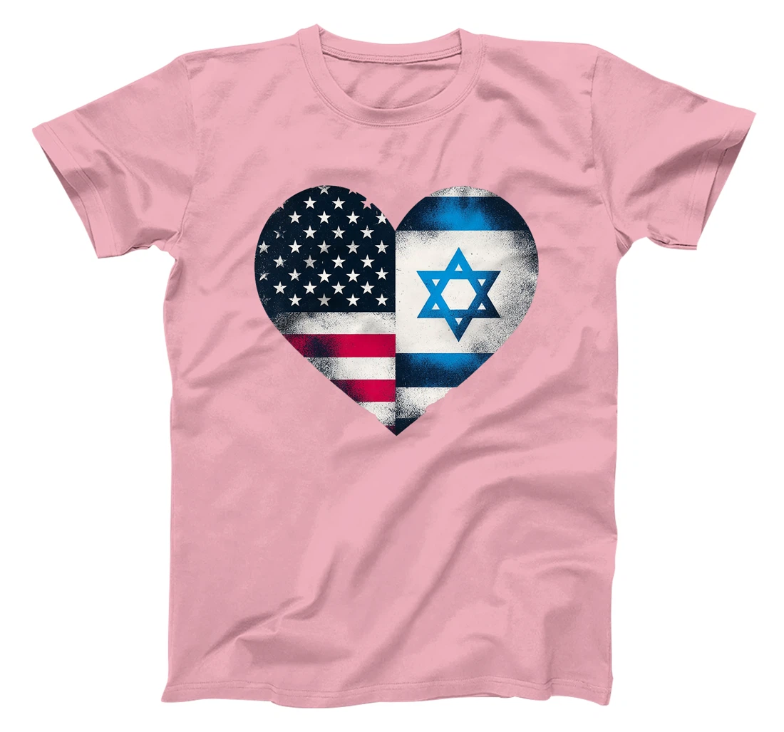 USA Israel Heart - Dual Citizenship Premium T-Shirt