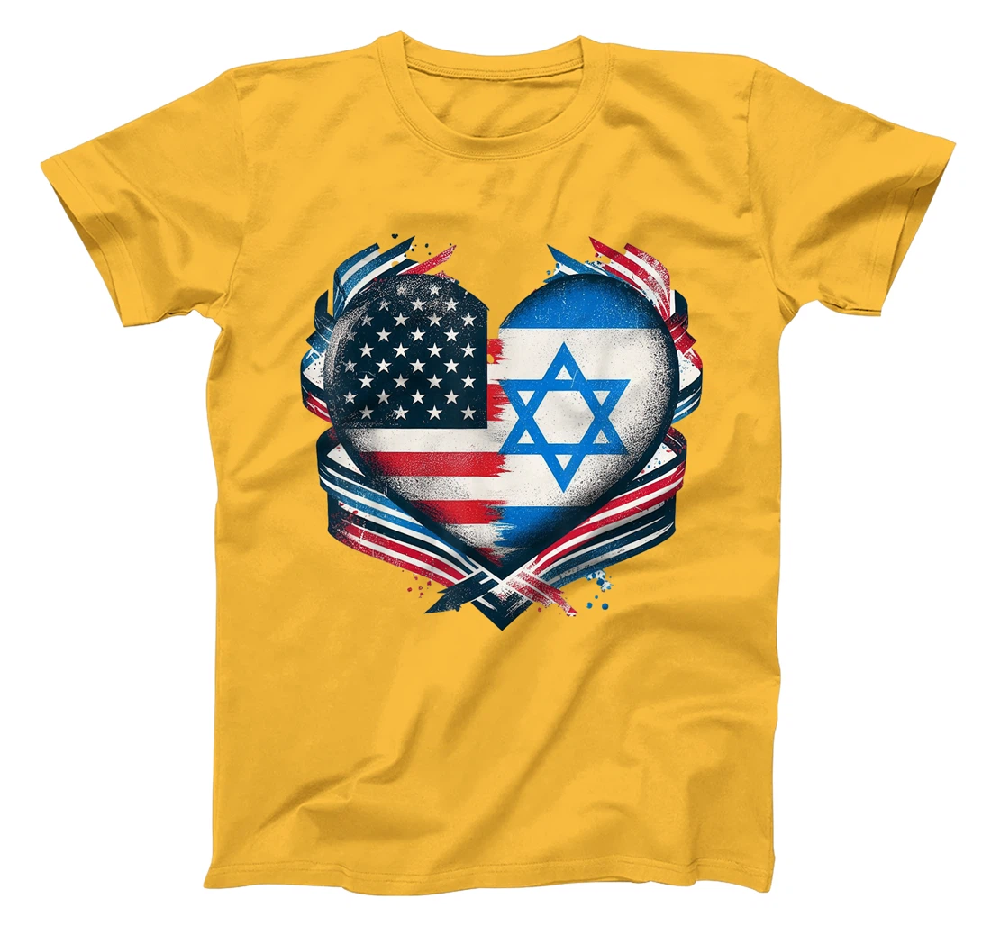 USA Israel Heart - Dual Citizenship T-Shirt