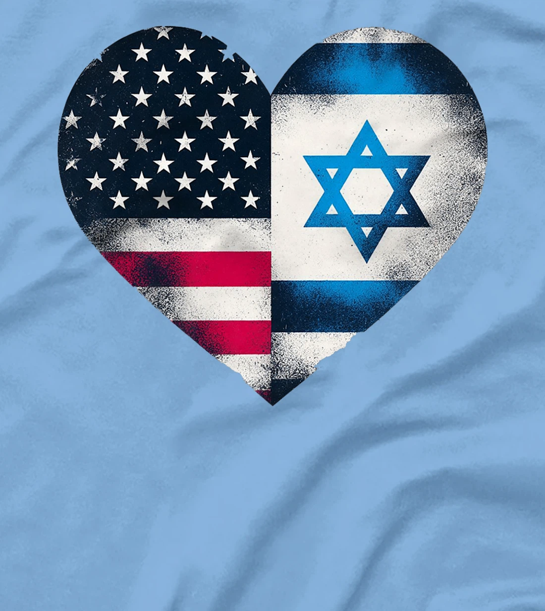USA Israel Heart - Dual Citizenship Premium T-Shirt