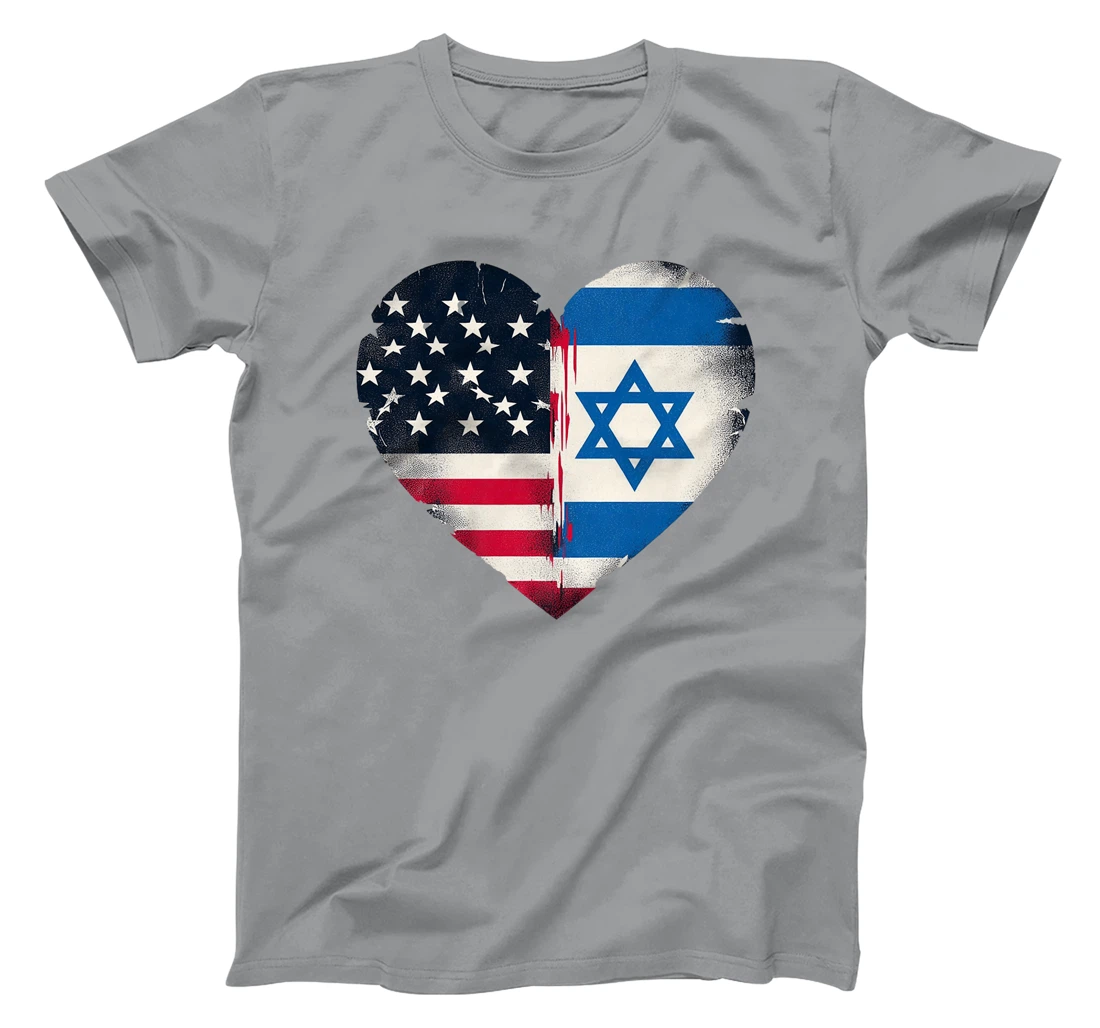USA Israel Heart - Dual Citizenship Premium T-Shirt
