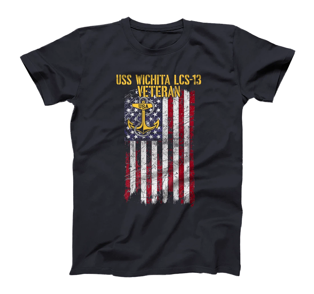 Womens USS Wichita LCS-13 Littoral Combat Ship Veteran T-Shirt