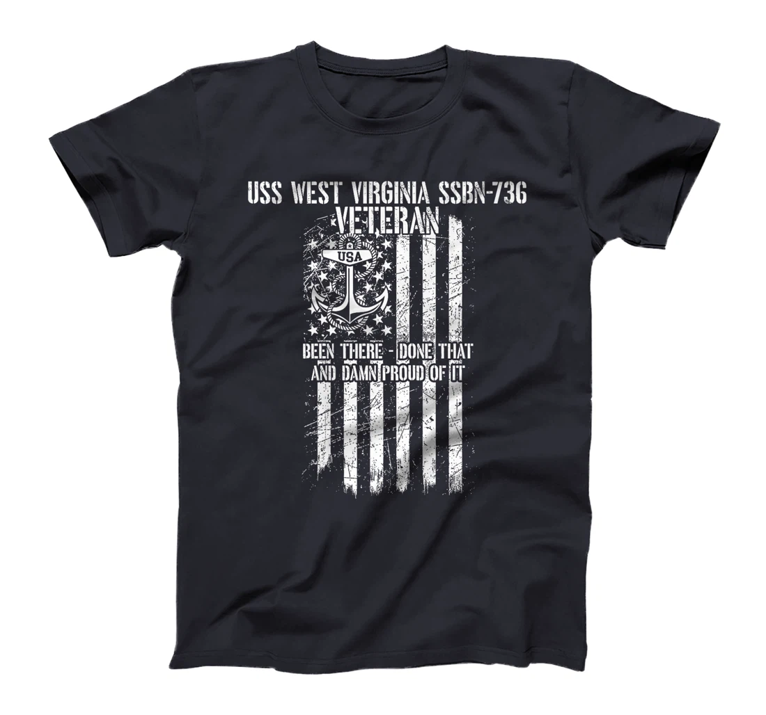 USS West Virginia SSBN-736 Missile Submarine Veteran Premium T-Shirt