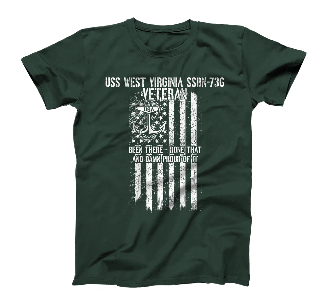 USS West Virginia SSBN-736 Missile Submarine Veteran Premium T-Shirt