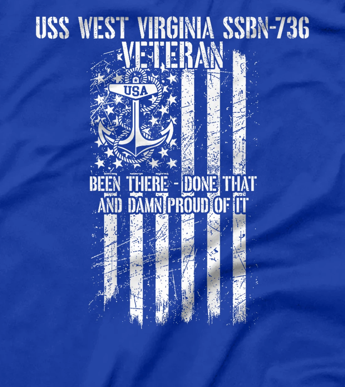 USS West Virginia SSBN-736 Missile Submarine Veteran Premium T-Shirt