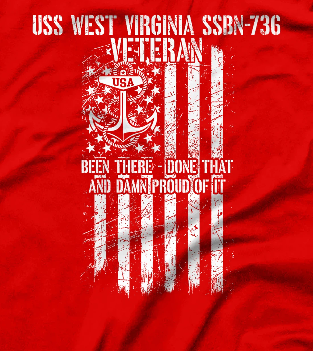 USS West Virginia SSBN-736 Missile Submarine Veteran Premium T-Shirt