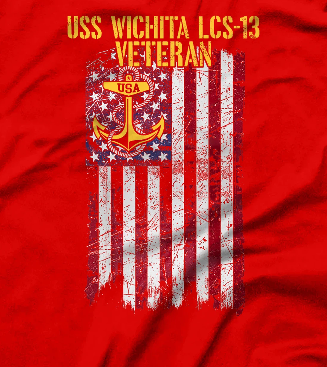 Womens USS Wichita LCS-13 Littoral Combat Ship Veteran T-Shirt