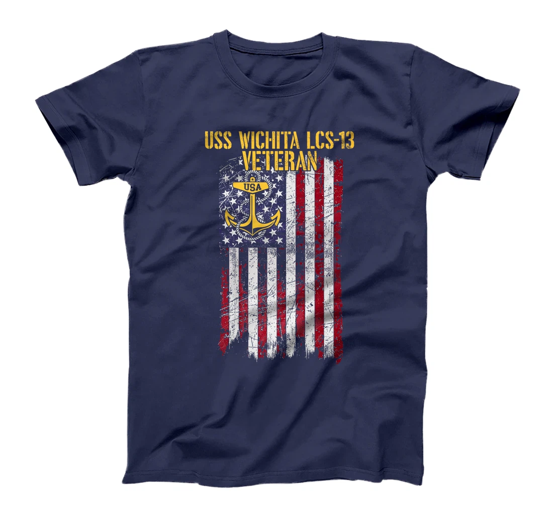 Womens USS Wichita LCS-13 Littoral Combat Ship Veteran T-Shirt