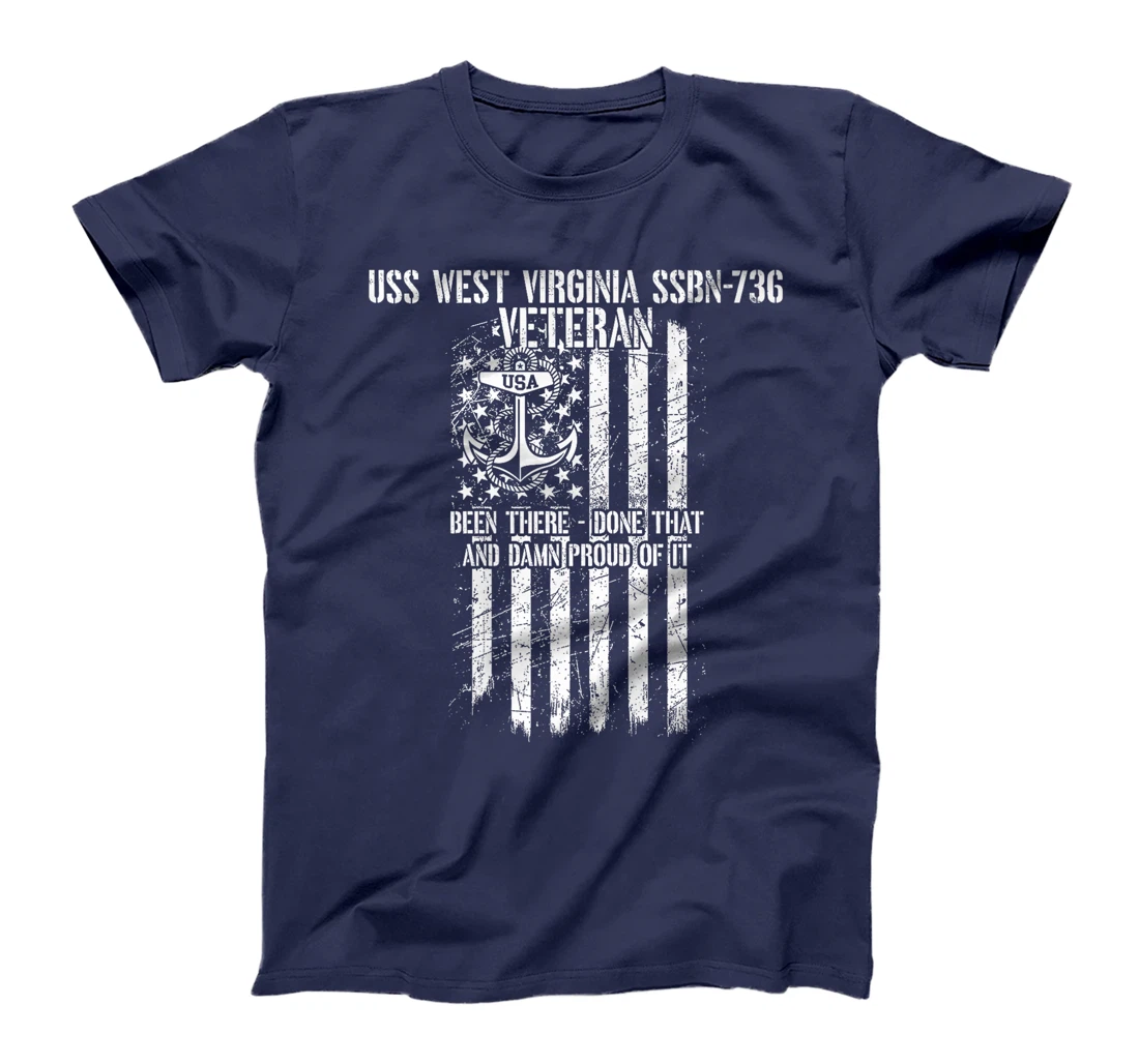 USS West Virginia SSBN-736 Missile Submarine Veteran Premium T-Shirt