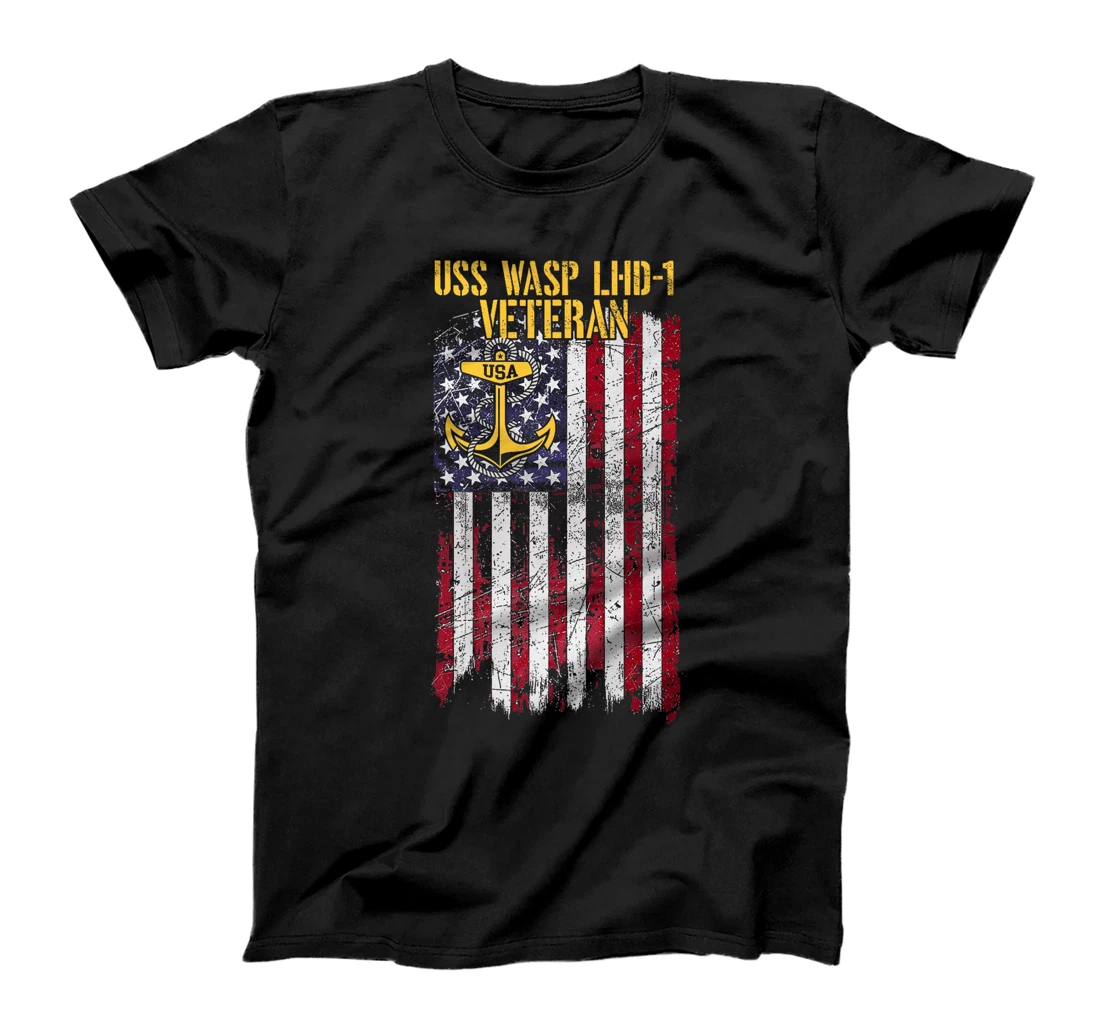 USS Wasp LHD-1 Amphibious Assault Ship Veteran Premium T-Shirt