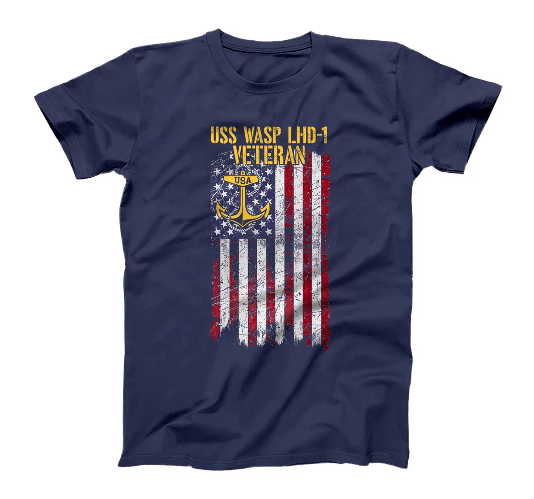 USS Wasp LHD-1 Amphibious Assault Ship Veteran Premium T-Shirt