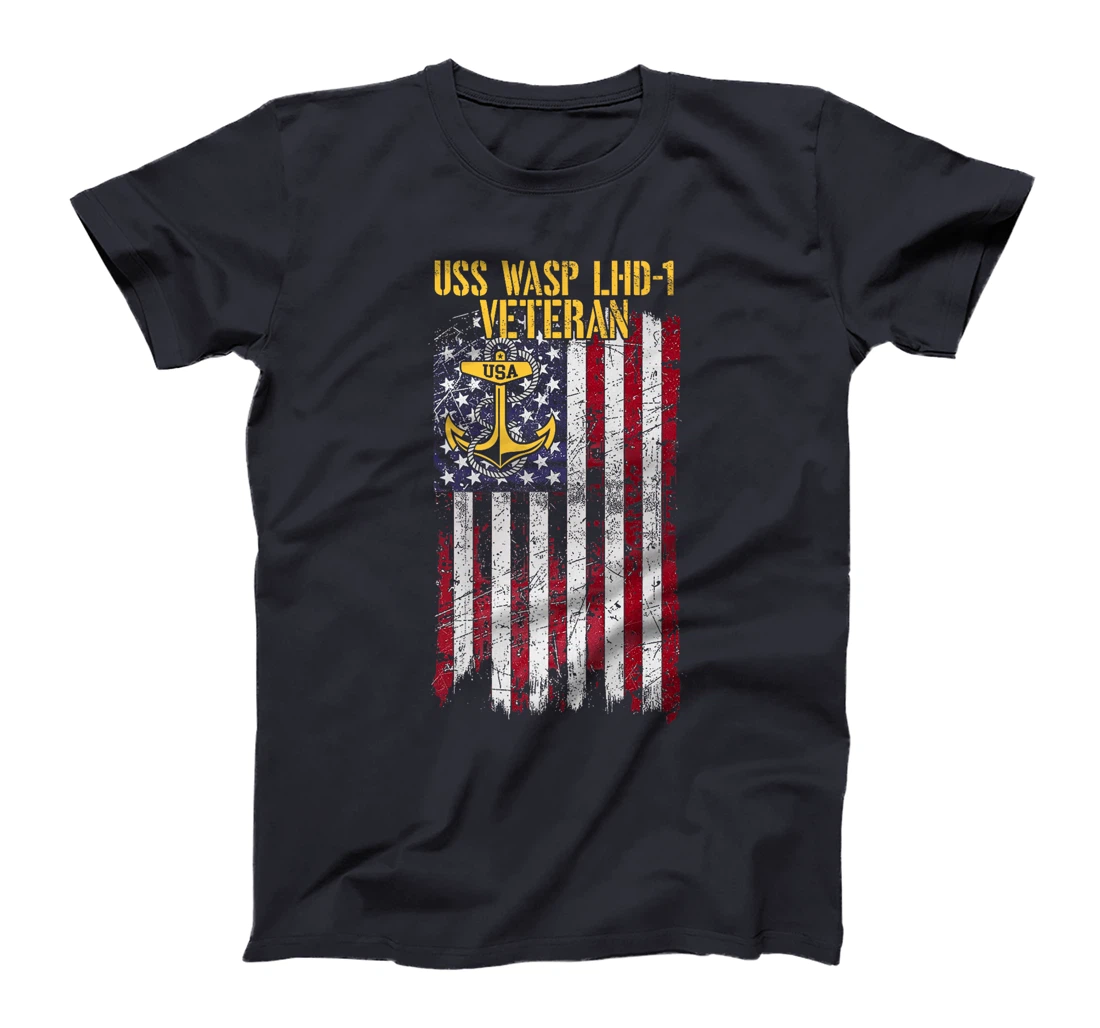 USS Wasp LHD-1 Amphibious Assault Ship Veteran Premium T-Shirt