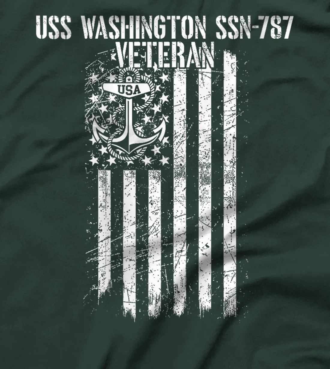 Womens USS Washington SSN-787 Attack Submarine Veteran T-Shirt