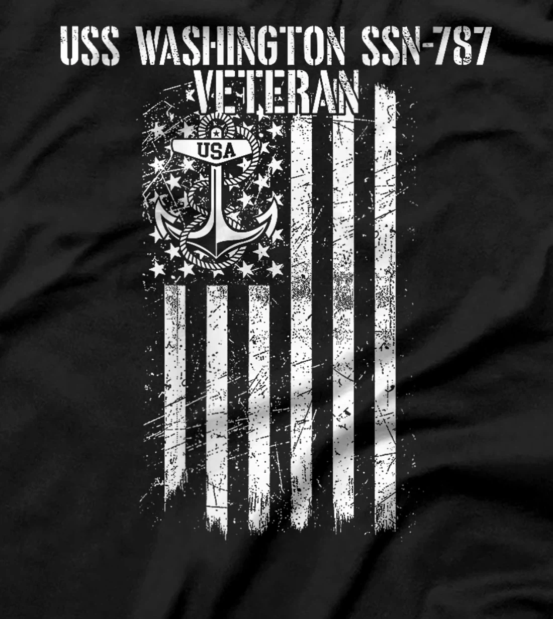 Womens USS Washington SSN-787 Attack Submarine Veteran T-Shirt