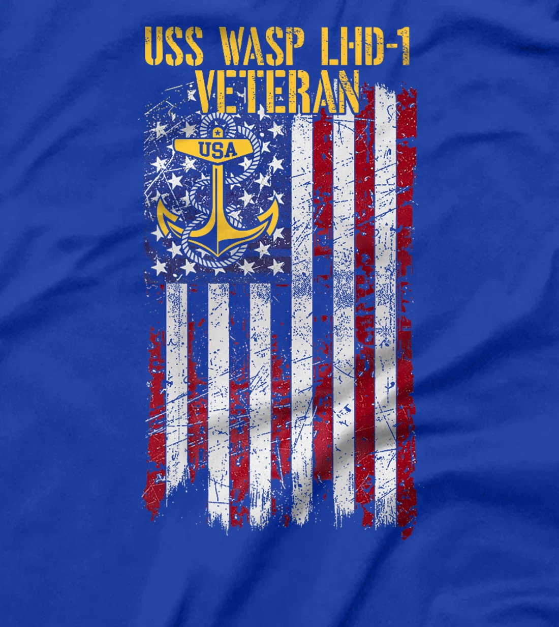 USS Wasp LHD-1 Amphibious Assault Ship Veteran Premium T-Shirt